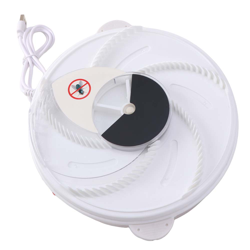 Practical USB Automatic Flycatcher Electric Efficient Insect Trap Silent Operation Pest Reject Control Repeller Restaurant белый