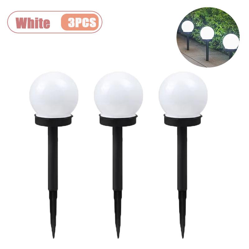 Solar LED Globe Garden Lights for Pathway Patio Deck Lawn and Terrace Outdoor Landscape Lighting Weatherproof IP65 Rated