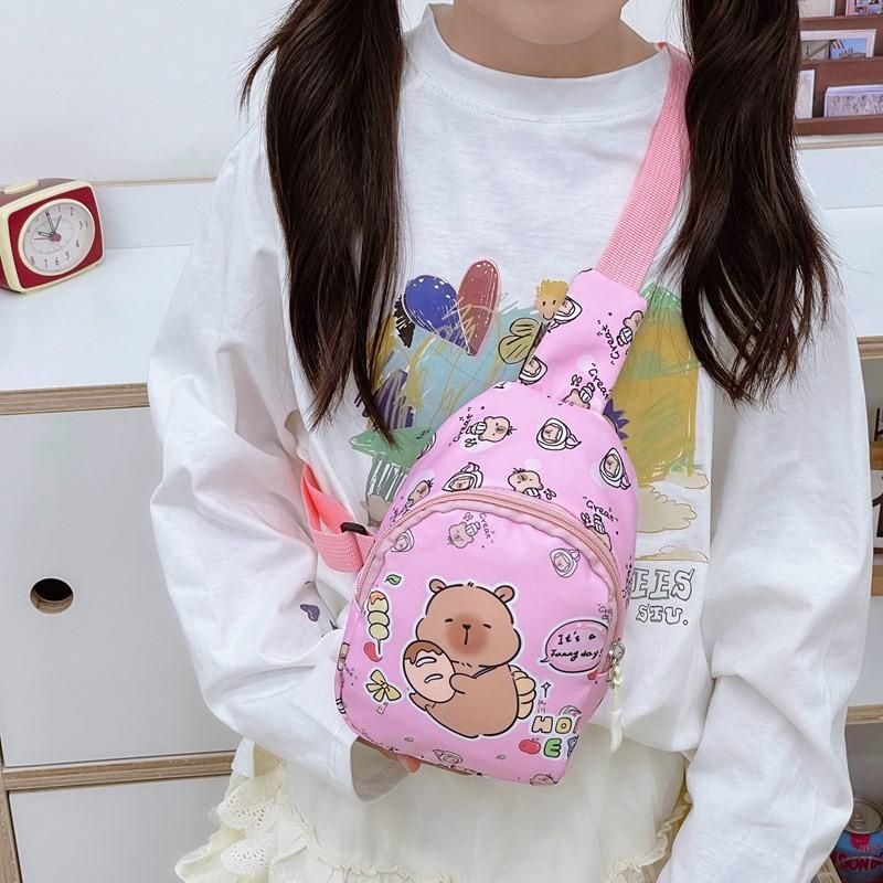 Capybara Single Cartoon Shoulder Crossbody Chest Bag Lightweight Breathable