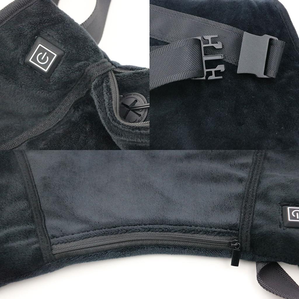 Uppvärmd Handmuff Elektrisk Uppvärmd Handvärmare Pouch med USB-kontakt Rem 3 Temperaturer