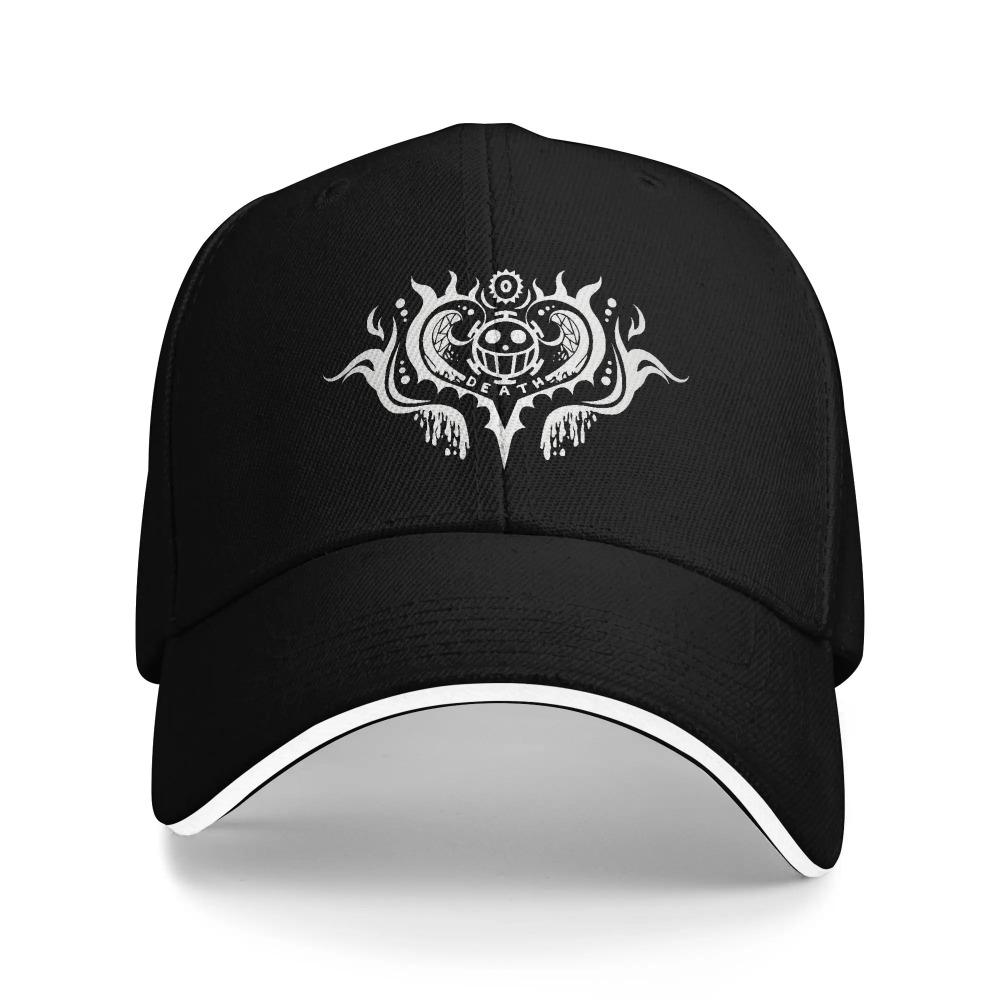 One Piece Monkey D Luffy Skull Baseball Cap Fashion Anime Sandwich Hat Unisex Style Adjustable Caps Hat Workouts