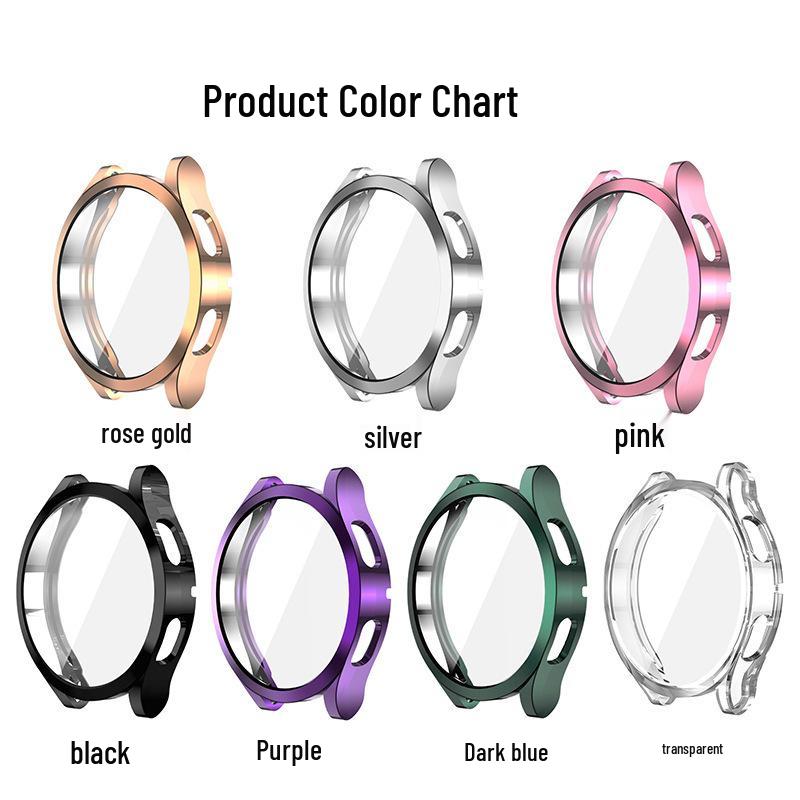 Kryt z TPU s plným pokrytím, galvanicky pokovený, pro Samsung Galaxy Watch 7/6/5/4 (40 mm/44 mm)