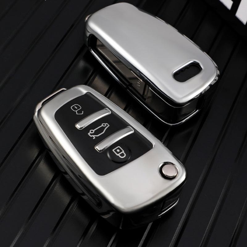 New Fashionable Car Remote Key Case Cover Protective Shell For  C6 R8 A1 A3 Q3 A4 A5 Q5 A6 S6 A7 B6 B7 B8 8P 8V 8L TT RS Sline