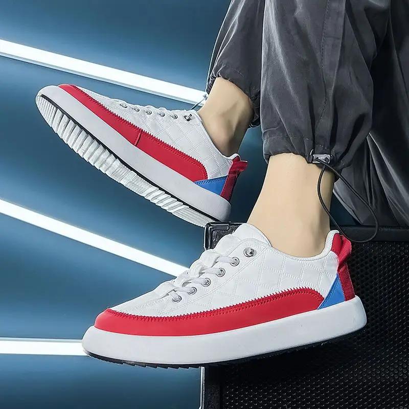 Mesh Men's Vulcanize Shoes Tennis Breathable New In Sneakers Male Slip-ons Korean Style Offer Cheap High Quality Fashion Brand