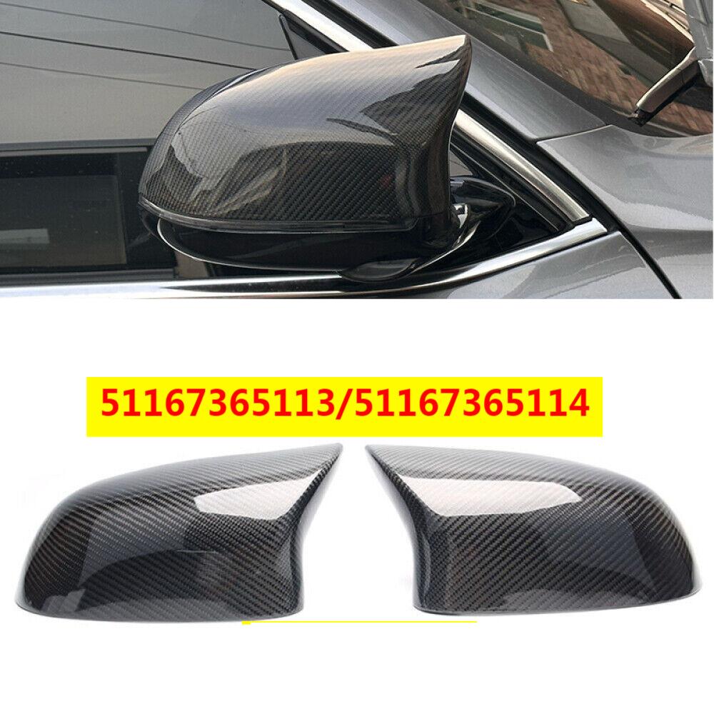 For BMW X5 F15 X6 F16 2014-2018 Pair Rear View Mirror Cap Car Side Door Mirror Cover Wing Cap Replacement 51167365113