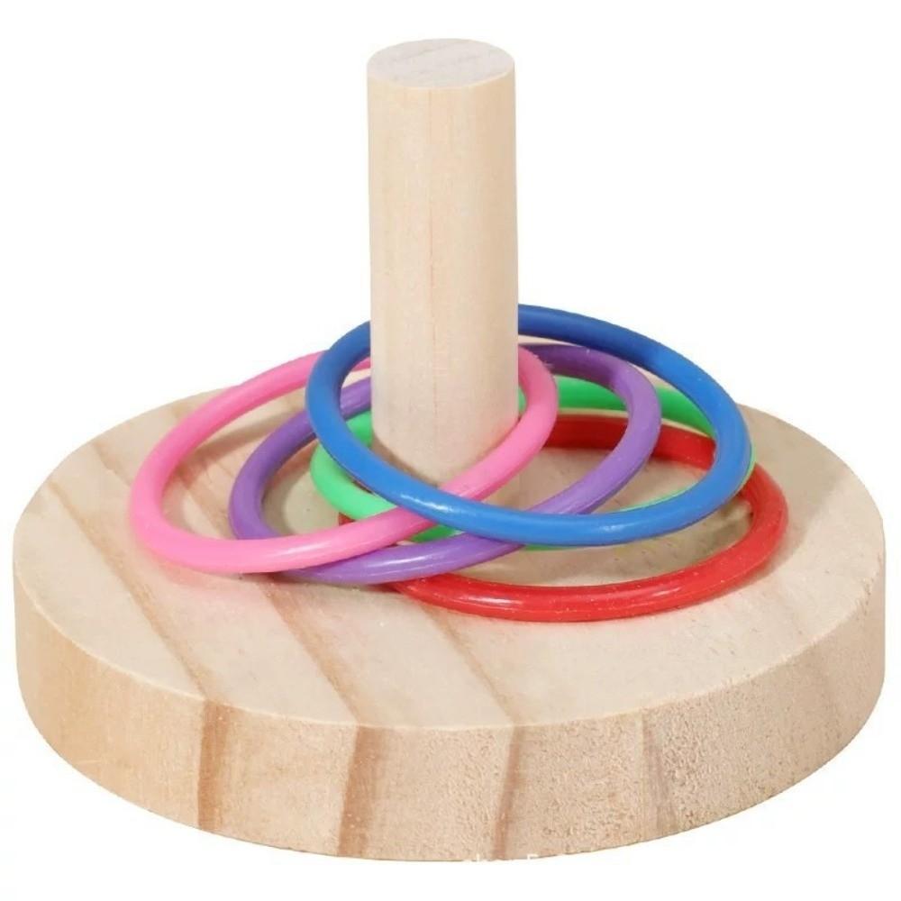 Colorful Rings Interactive Parrot Toy Interactive Exercise Toy For Parrots For Parakeet