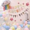 Geburtstagsballon Dekoration Buchstabenballon Set Happy Birthday Party Banner Zubehör