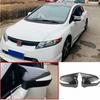 Carbon Style Side Rearview Rear View Mirror Covers For HONDA Civic 8th 2006-2011