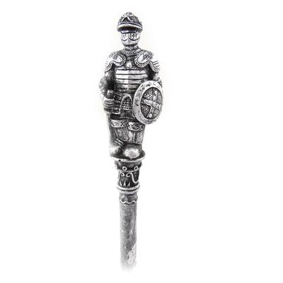 [A3864] - Pryskyřičná figurka pero 'Rytíři' šedá - 16 cm