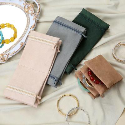 Schmuckaufbewahrungstasche Ringe Ohrringe Armband Halskette Aufbewahrungsbeutel Faltbar Reißverschluss Reise Schmuckorganizer