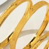 Vietnamese Heritage Bracelet with Seven-Colored Clouds and Heart Sutra, Gold-Plated Copper