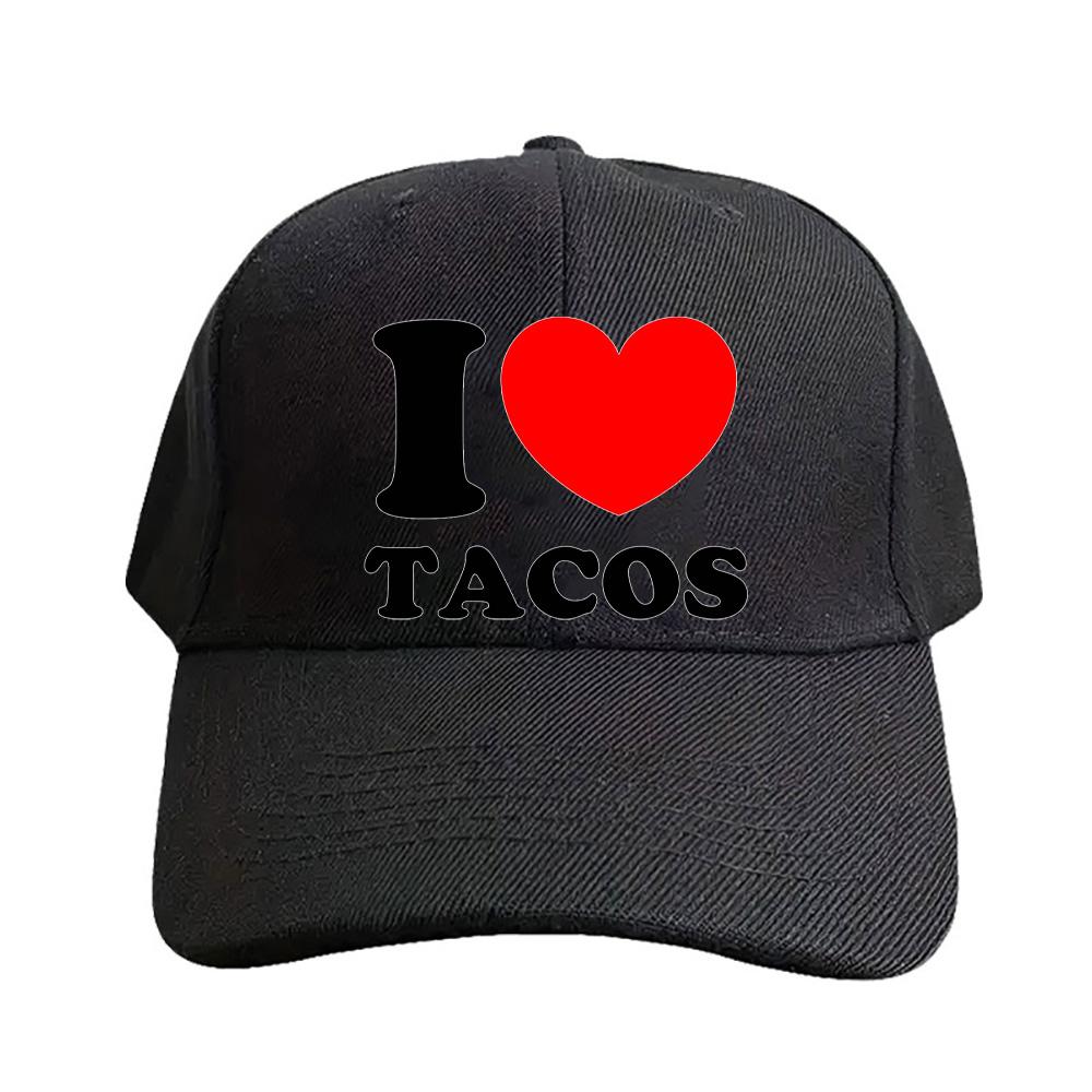 I Heart Tacos Cap summer woman Man Adult Hat Fashion Casual Adjustable Printed Baseball Caps Trucker Cap