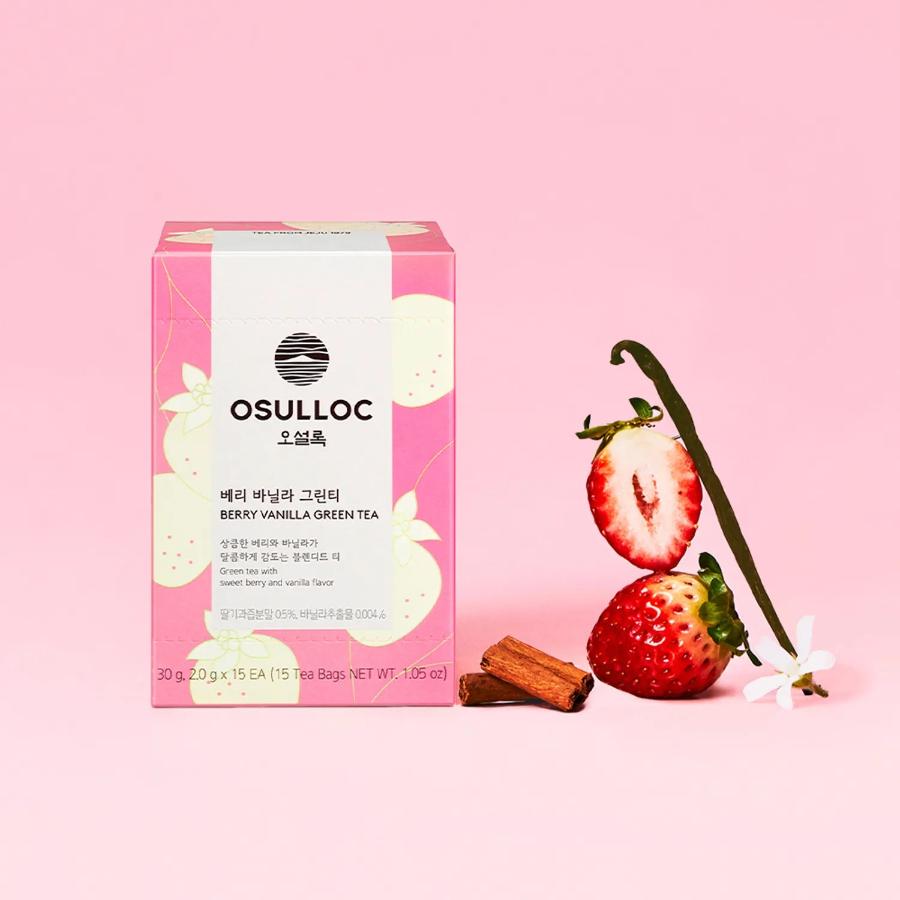 OSULLOC Berry Vanilla Green Tea 15ea*2box Green Tea 15ea*2box