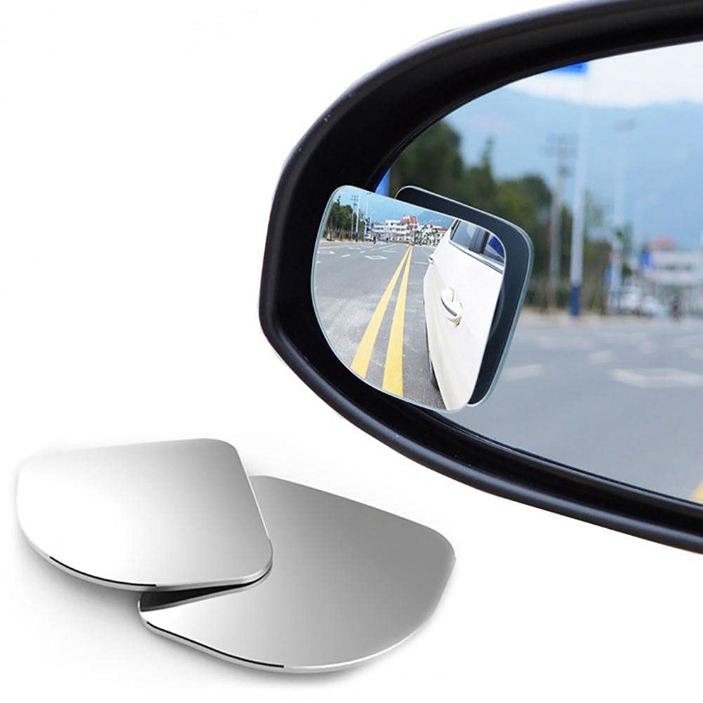 2 X Car Auxiliary Mirror, 360° Angle Adjustment, Wide Field of View, Blind Spot Elimination, Submirror