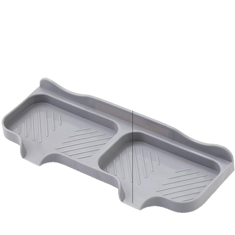 Wall-Mounted Double Soap Dish: Creative Punch-Free Storage Rack with Draining Feature for Bathroom and Toilet