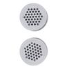 2Pcs Round Vent Cover White Rustproof Rugged Versatile Air Vent Mesh Hole Cover for Home Closet