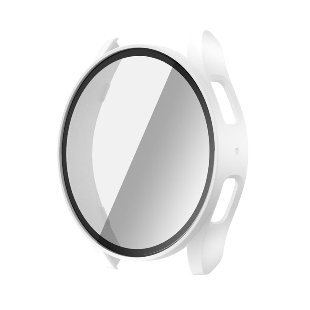 Tempered Glass+ PC Cover for Samsung Galaxy Watch4 5 6 7 44mm 40mm All Coverage Protective Bumper Case Galaxy Watch7 Accessories