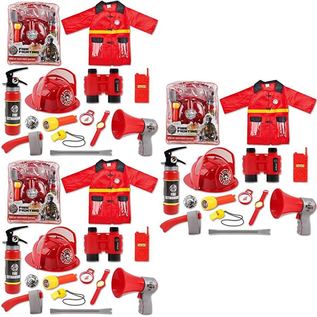 Cross-border Pretend Play Toy Set Firefighter Roleplay Kit For Children