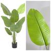 5FT Artificial Bird Of Paradise Plants, Fake Floor Tree With Planter, Faux Tropical Areca Floor Plant In Pot, Large Silk Plant