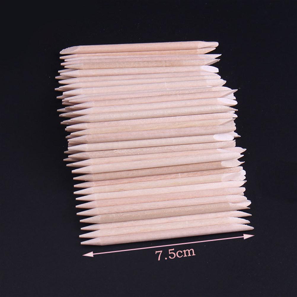 500Pcs Wooden Waxing Sticks for Eyebrow Bikini Hair Removal Smooth Flat Surface Beauty Wood Nail Sticks Manicure Pedicure Tool