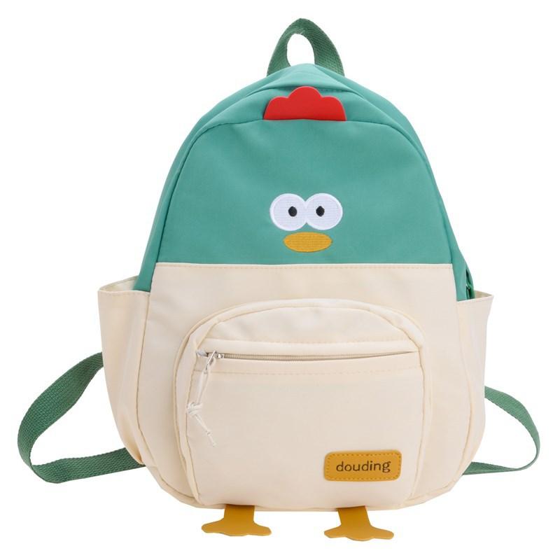 

Детские сумки, милые для мальчиков и девочек, рюкзаки с маленьким цыпленком, мультяшные школьные ранцы для детских садов и учеников начальной школы зелёный