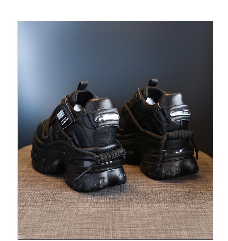 Women's 2024 Autumn Platform Sneakers with Hidden Heel and Soft Sole