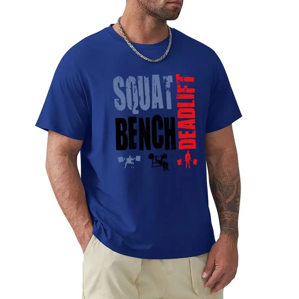 2024 Fashion Quality Squat Bench Deadlift T Shirt Weightlifting Body Building Tee Shirt Fitness Top Tee Order Cool T Shirts
