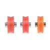 1/3Pcs V-Groove Plastic Bearing With Shaft Door And Window Pulley Pom Polyoxymethylene Nylon Roller Guide Wheel