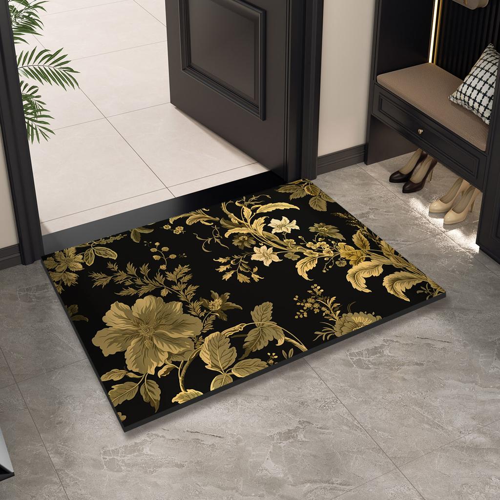 Vintage Entrance Welcome Doormat Home Door Mat Outdoor Front Room Rugs Foot Mat Hallway Carpet Floor Bath Mats Washable