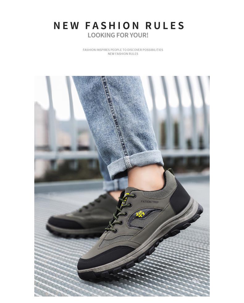 Men's Waterproof Non-Slip Hiking Shoes - Durable and Comfortable for Outdoor Adventures and Walking