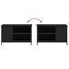 TV Stand Black 80 x 40 x 50 cm Engineered Wood