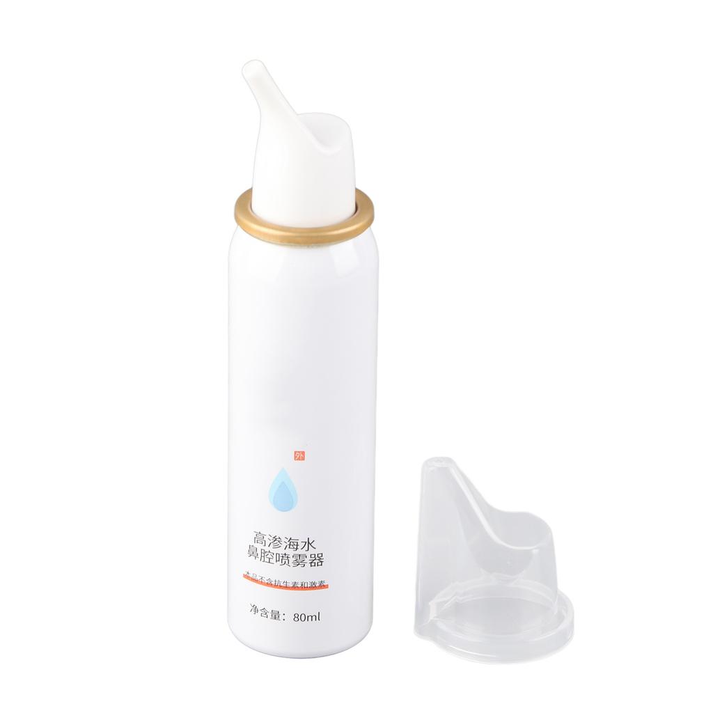 80ml Kochsalzlösung Nasenspray Ultrafeiner Nebel Kochsalzlösung Nasenspray gegen Verstopfung mit Staubschutzkappe für