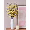 1pcs Artificial Flowers White Plum Blossom Fake Wintersweet Long Stem Plastic Flowers Home Hotel Office Wedding Party Garden Decor