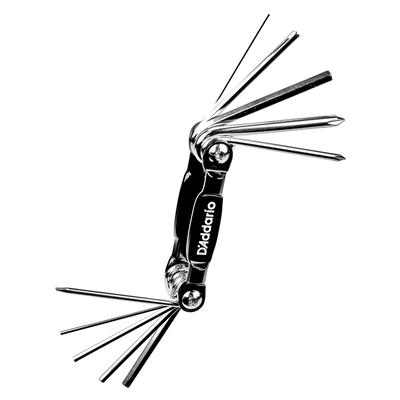 A Setup Tool for Guitar and D'Addario Guitar/Bass Multi-Tool PW-GBMT-01, 10-in-1 Bass.