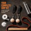 6pcs Nylon Webbing Pull Up Ball Grip Stainless Steel Carabiner Pull Up Ball  Home