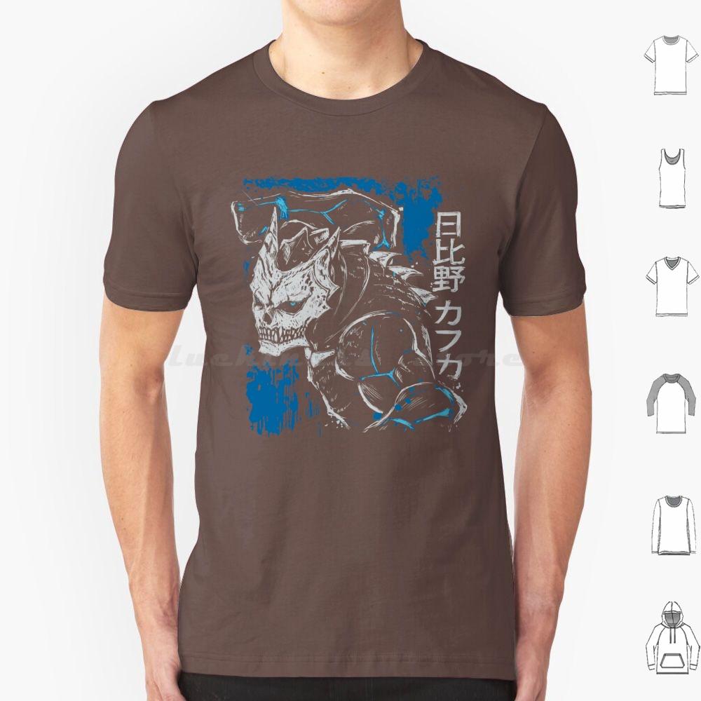 Kaiju Kafka Hibino T Shirt 6xl Cotton Cool Tee Kafka Hibino Kaiju Kaiju No 8 Silhouette Figure Sketch Defense Force Dark Blue