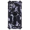 Pro Samsung Galaxy A16 4G/5G Pouzdro Stojánek PC+TPU Kamufláž Vojenská Třída Kryt na Telefon