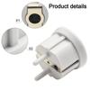 Plastisk Jordad Uttagsomvandlare Adapter P-kontakt Jordad Antistatisk För Jordningsuttag För Jordad Elektrisk Adapter