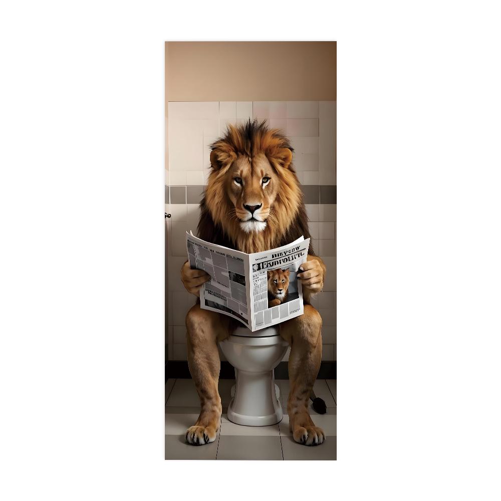 Fantastic Animal Self-Adhesive Wallpaper, Bedroom Self-Dipping 3D Door Sticker, Advanced Waterproof Door Frame Sticker