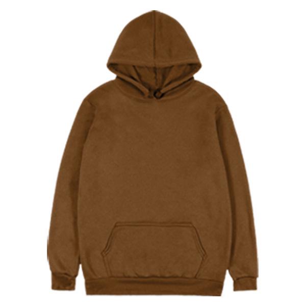 Европейский размер Однотонная Свободная Повседневная Толстовка с капюшоном Куртка S коричневый 1990₽