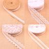1 Meter Nähzubehör, 25 mm, natürliches Jute-Sackleinen-Sackleinen-Spitzenband mit weißem Spitzenbesatz, rustikale Vintage-Hochzeitsdekoration, DIY
