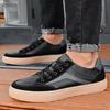 Zapatos de Hombre Zapatos Marea de Primavera Cuero Genuino Zapatos de Moda Nuevos Zapatos de Cuero de Hombre Moda Suela Plana Zapatillas Casuales