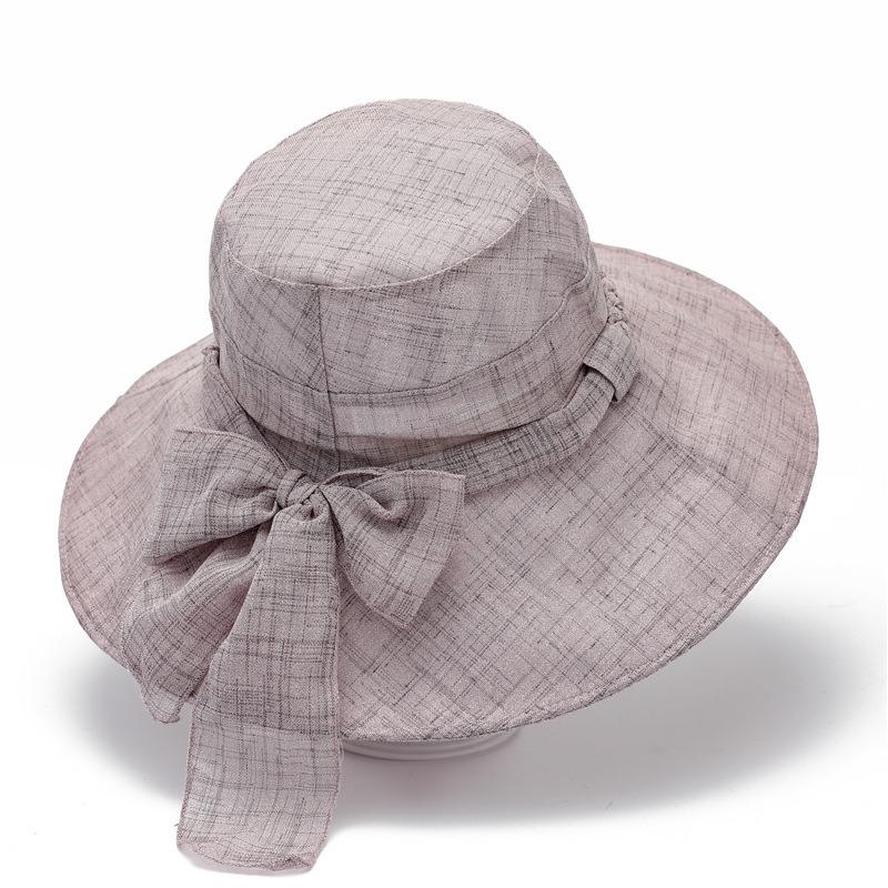 Hat summer thin bucket hat women's big edge sun hat folding sunscreen sun hat cool hat