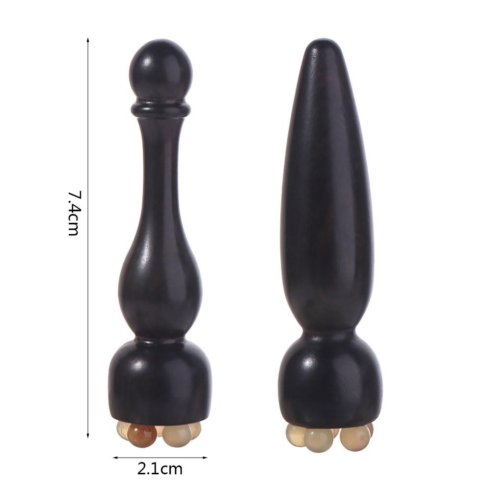 Five Beads Design Eye Massage Stick Reduce Puffiness Guasha Face Massager Tool  Skin Caring