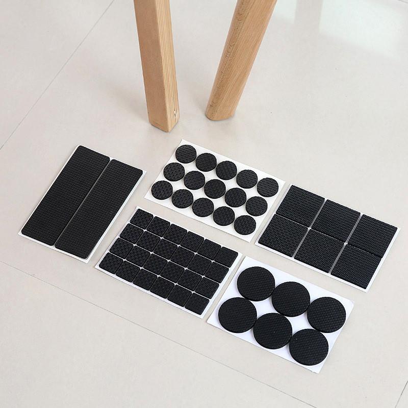 Gumové podložky pro nábytek na nohy židlí Protiskluzová podložka Tlumič nárazníku Samolepící chránič nohou stolu Ochranné podložky na podlahu Hardware