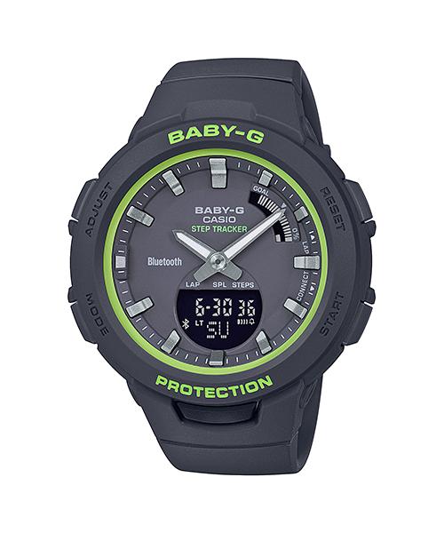 Casio Men s Resin 100M Water Resistant Digital Shock Resistant Quartz Watch BSA-B100SC-1A
