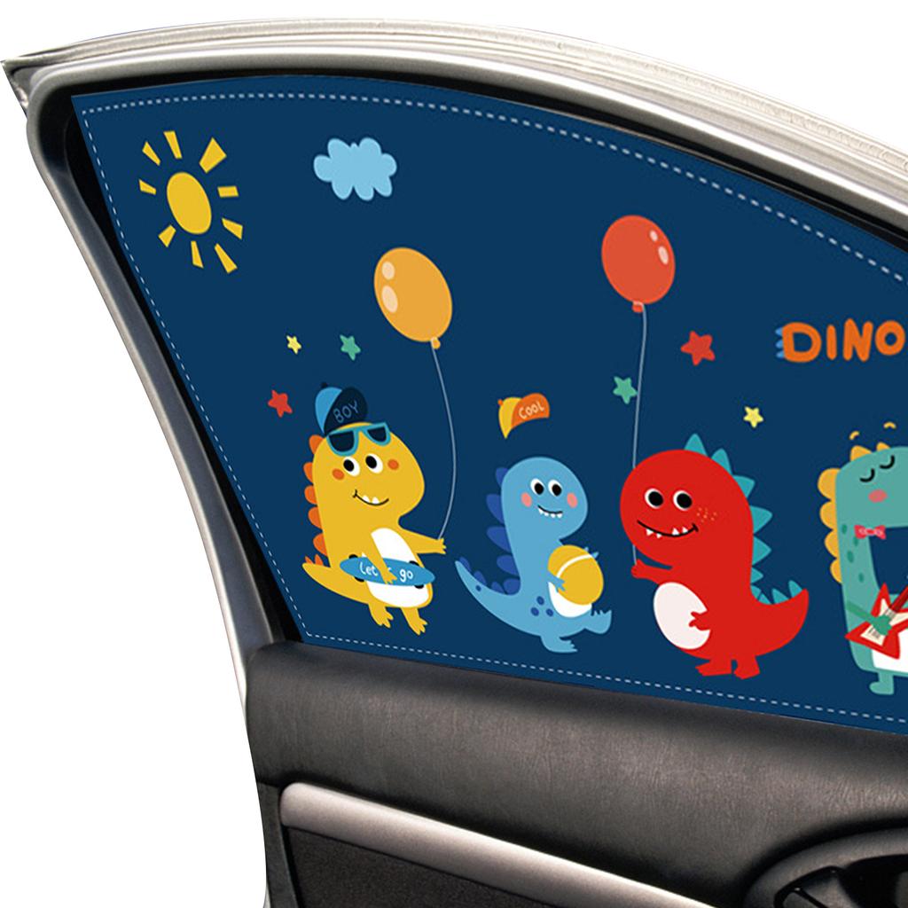 Magnetic Car Side Window Sunshade Curtains Sun Shade Adjustable Animal Pattern Blinds Cover Car Styling Auto Windows Sun V isor