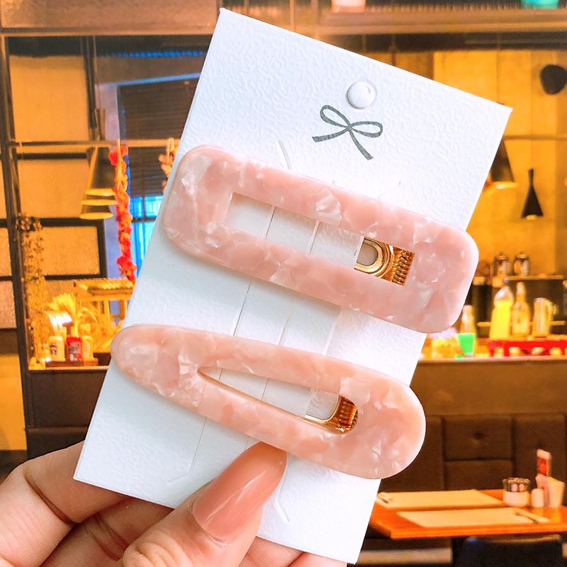 2pcs/ Set Korean Sequins Acetate Hair Clip Hairpins For Women Accessories Jewelry Femme Barrettes Hairgrip Girls Headwear