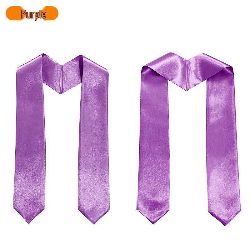 European & American Graduation Stole with Custom Embroidery or Heat-Printed Logo