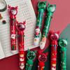 Festive Multicolor Reindeer & Snowman 10-Color Ballpoint Pen